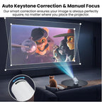 Zenith: Portable WiFi-Enabled HD Smart Projector with 4K Support, Built-in Apps (YouTube, Netflix, Prime), Rotatable Design & 100" Max Display