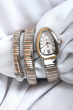 BVL SERPENTINE WITHOUT STONE TWO TONE ROSEGOLD SPIRAL