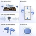 OnePlus Nord Buds 3r TWS Earbuds up to 54 Hours Playback, 2-mic Clear Calls, 3D Spatial Audio, Al Translation, 12.4mm Drivers, Dual-Device Connectivity, 47ms Low Latency