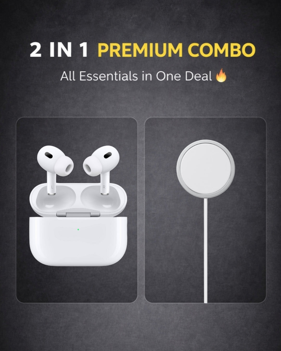 2-in-1 Combo | Airpods Pro 2 + 25W MagSafe Charger (1M)