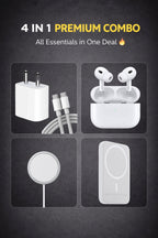 4 -in-1 Combo | AirPods Pro 2 + 20W MagSafe Powerbank + 25W MagSafe Charger (1M) + 20W Adaptor and Cable