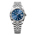 RLX Date-Time Luxury Watche - (Silver-Blue)