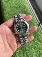 RLX Date-Time Luxury Watche - (Silver-Green)