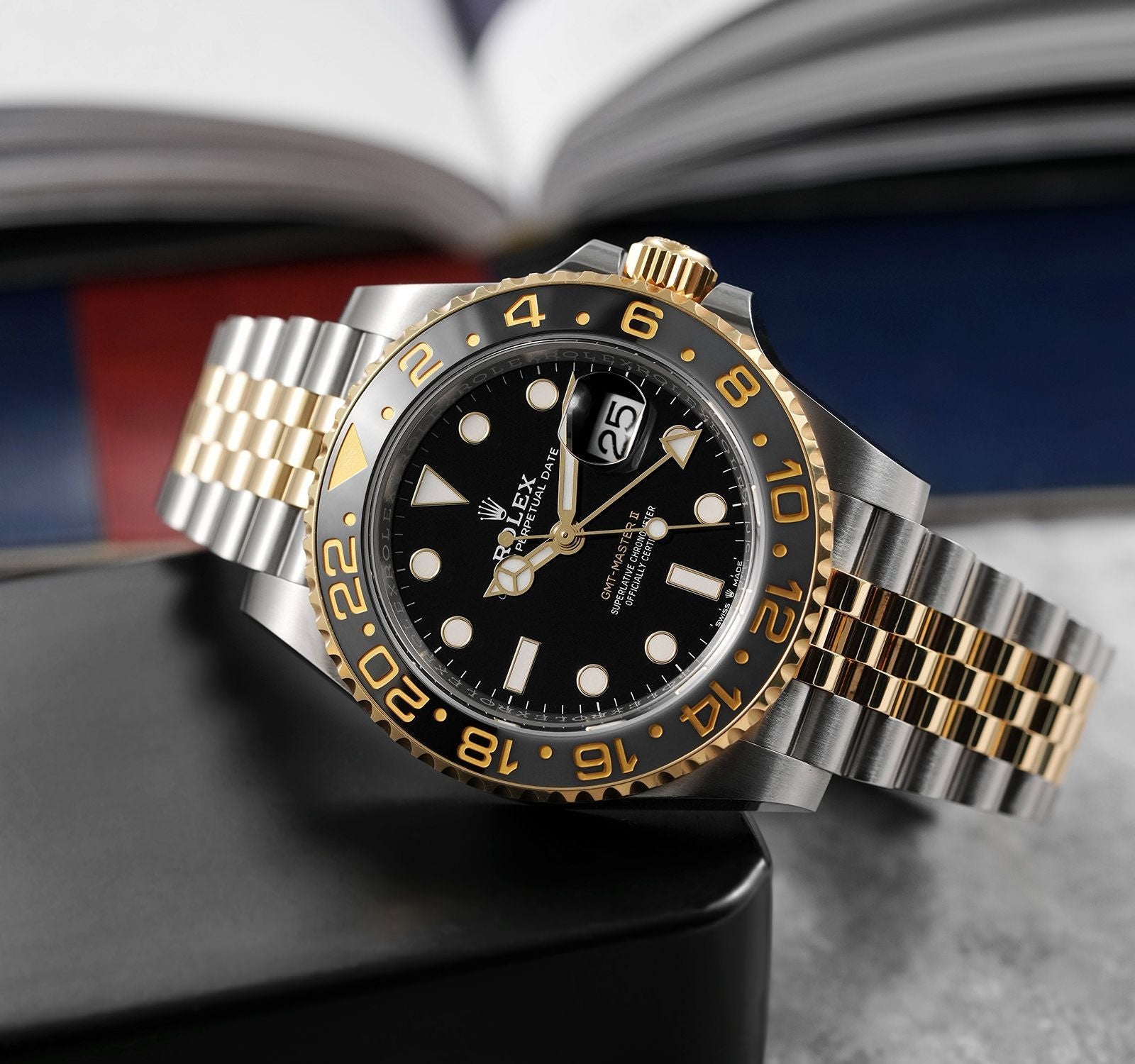 Rolex GMT Luxury Watch for Men | With OG Box | 1 Year Machine Warranty